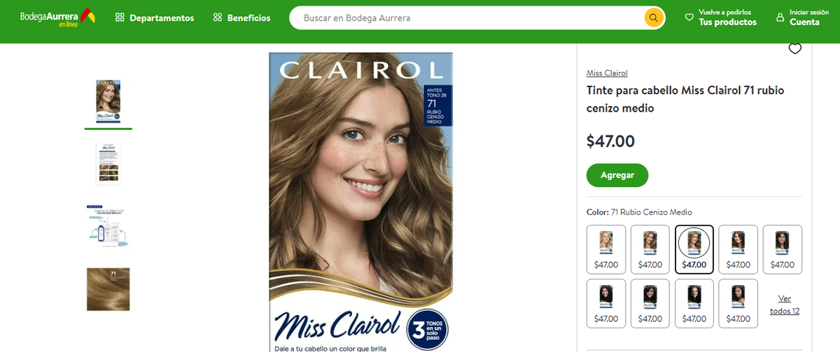 Este tinte vale 47 pesos en Bodega Aurrera. Este tinte vale 47 pesos en Bodega Aurrera.