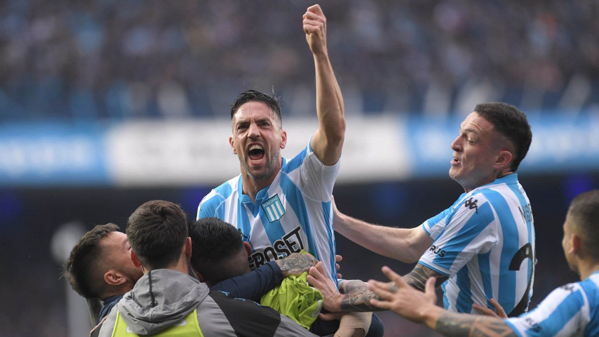 Gabriel Hauche se convirtió en el héroe de Racing ante Independiente.