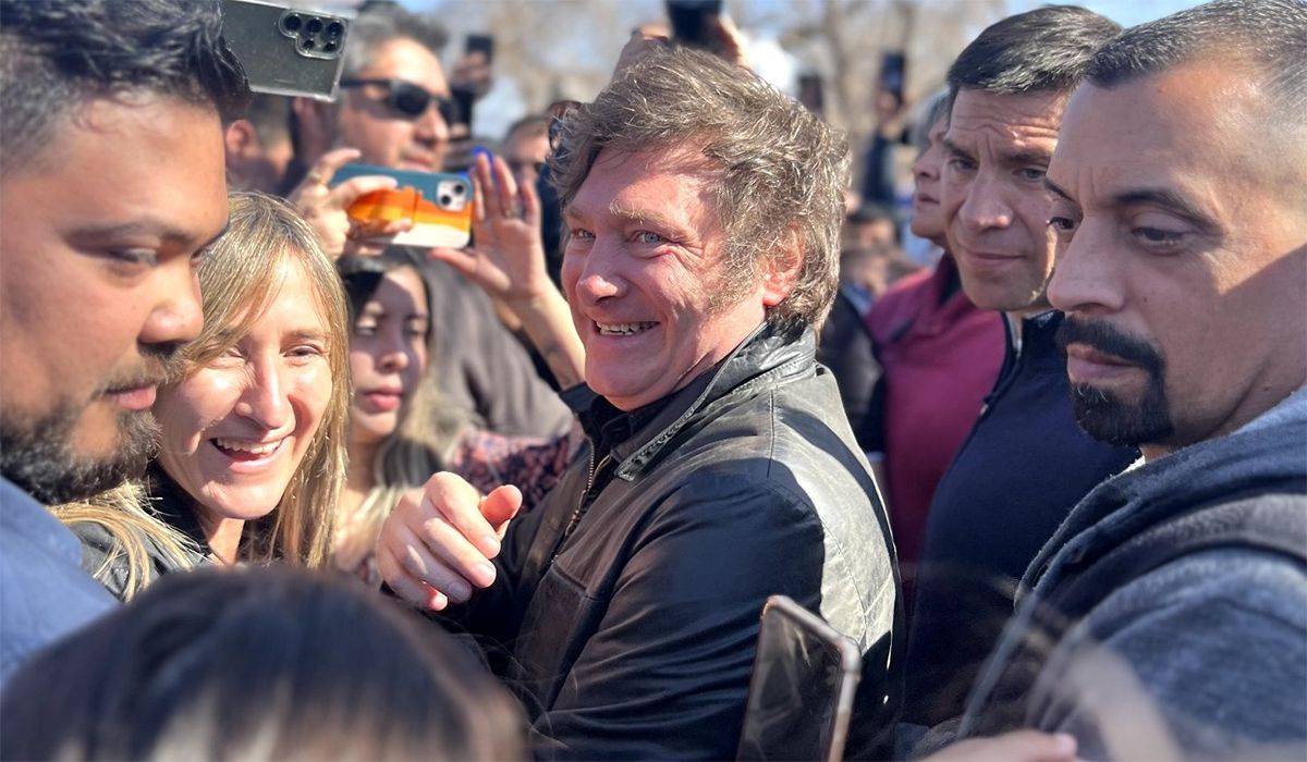 Javier Milei en una visita anterior a Mendoza.