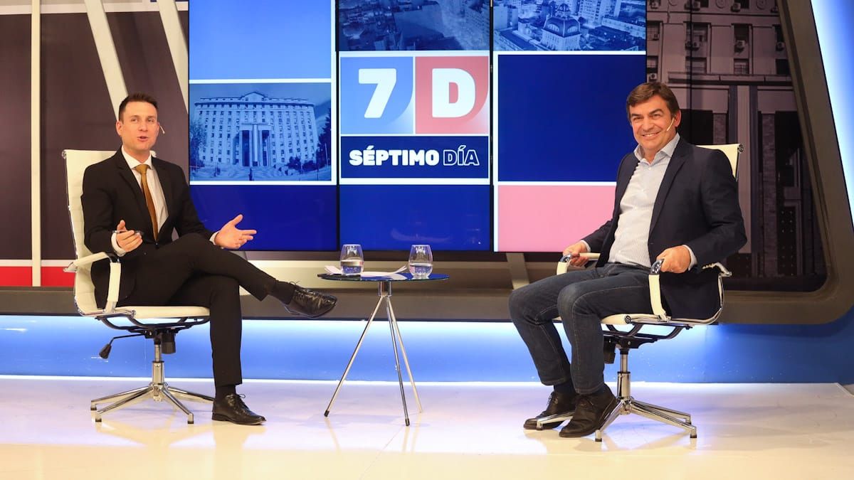 Omar De Marchi junto a Julián Imazio, conductor del programa Séptimo Día. Omar De Marchi junto a Julián Imazio, conductor del programa Séptimo Día.