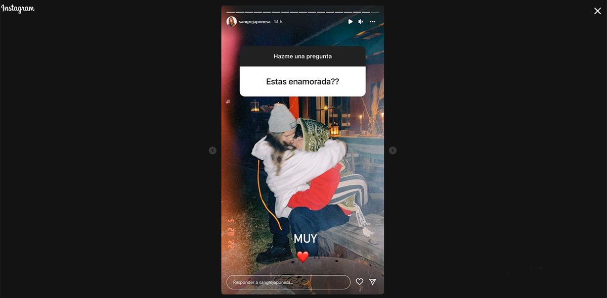 La actriz aseguró estar muy enamorada de Rusherking.