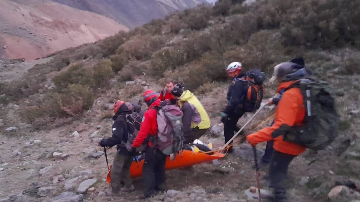 Una mujer resultó herida cuando bajaba del Cerro Franke