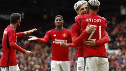 Alejandro Garnacho tuvo una buena actuación en el triunfo de Manchester United sobre Lens.