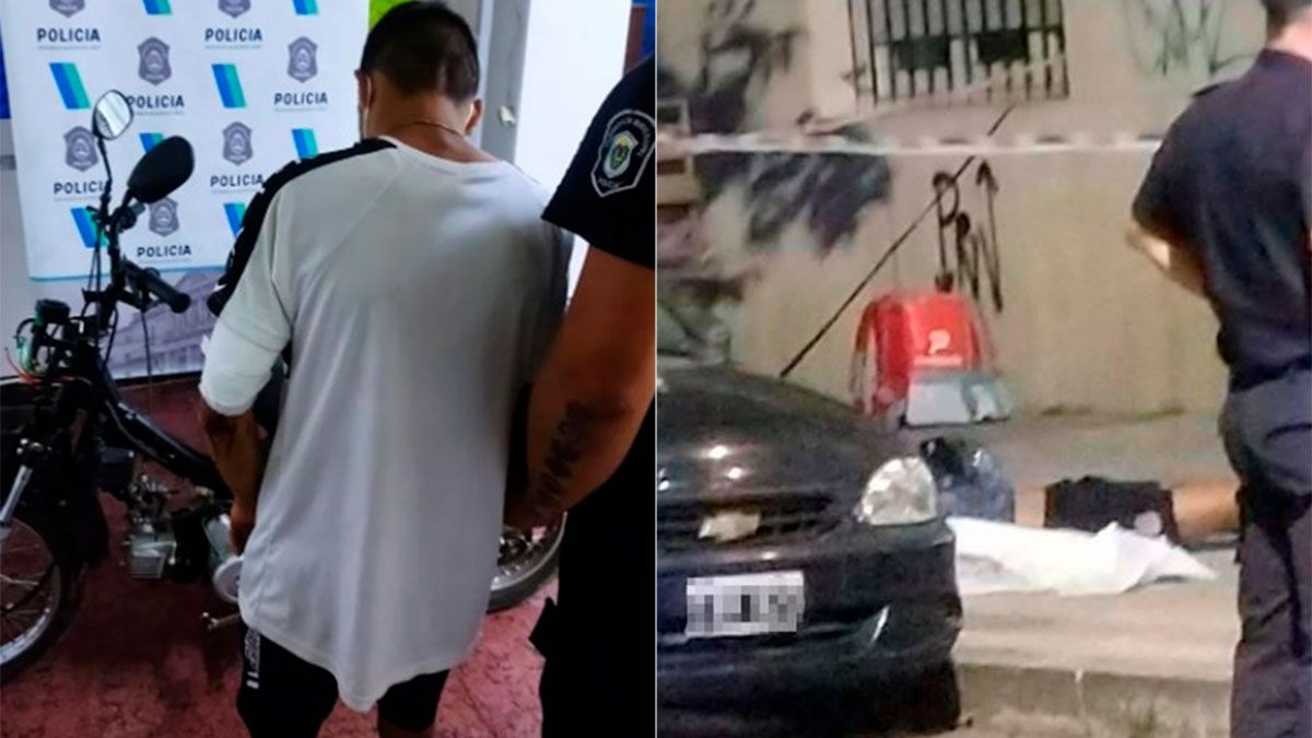 Un policía que trabaja en una empresa de delivery mató de un tiro a uno de los delincuentes, el otro fue capturado.