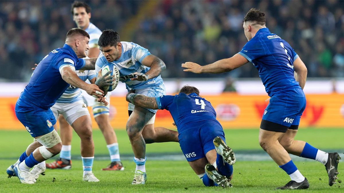 Los Pumas vencieron a Italia.