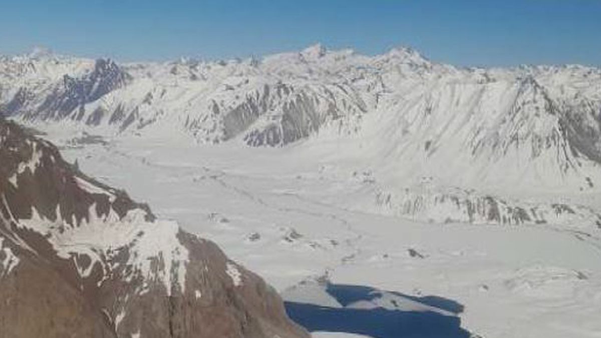 Cuenca del río Grande, en el Sur de Mendoza. Sus aguas desembocan en el río Colorado, que pasa por La Pampa.
