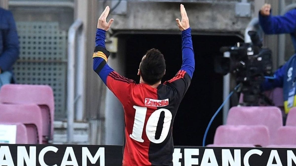 La imagen de Messi con la camiseta de Newells recorrió el mundo.