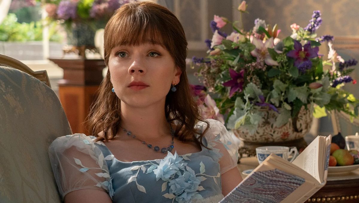 Eloise Bridgerton, personaje protagonista de la quinta temporada de "Bridgerton".&nbsp;