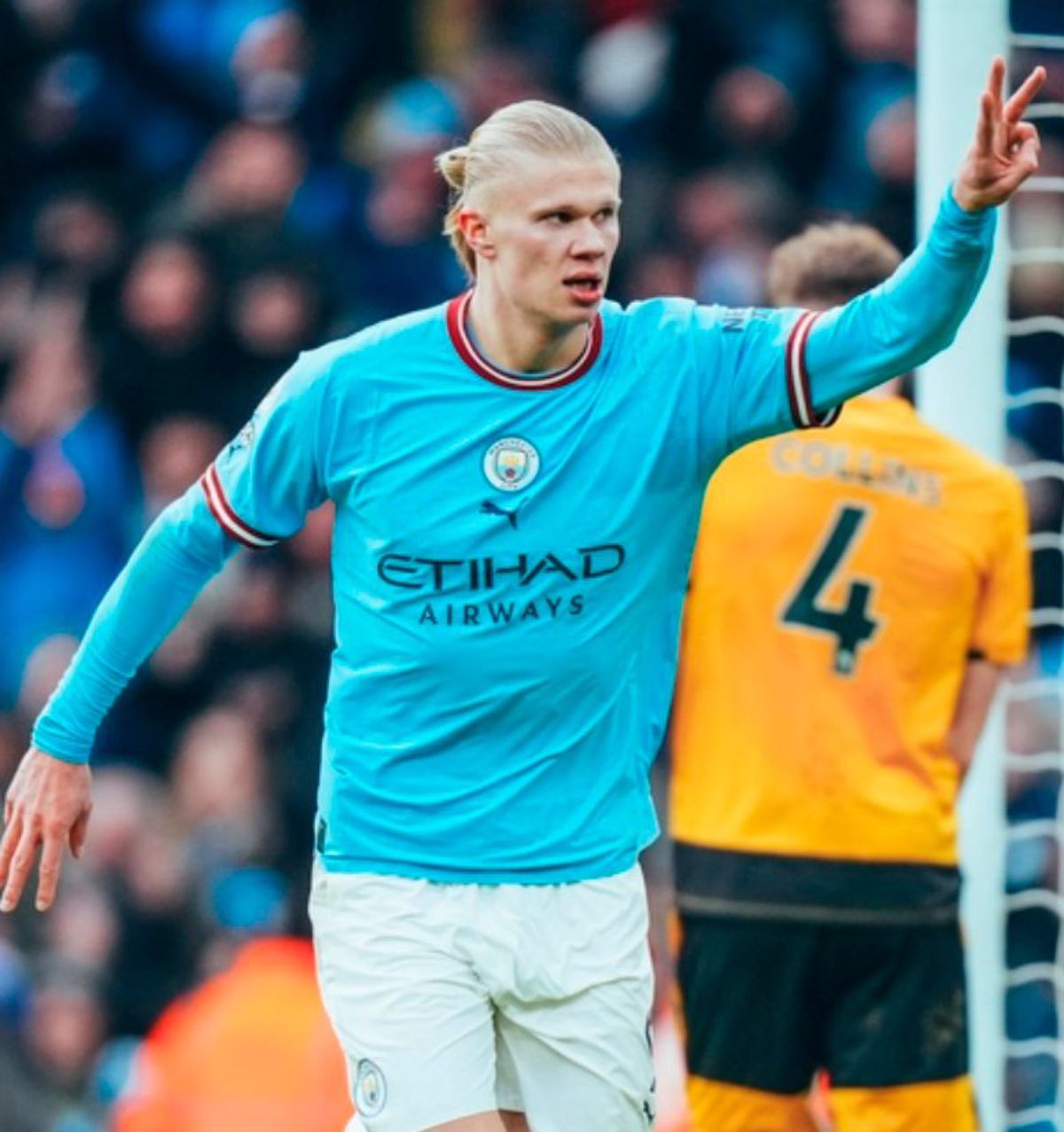 Erling Haaland hizo 3 goles en el Manchester City y se fue remplazado por Julián Álvarez