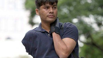 El dolor de un inmigrante mutilado por un tren durante la visita del Papa a Estados Unidos