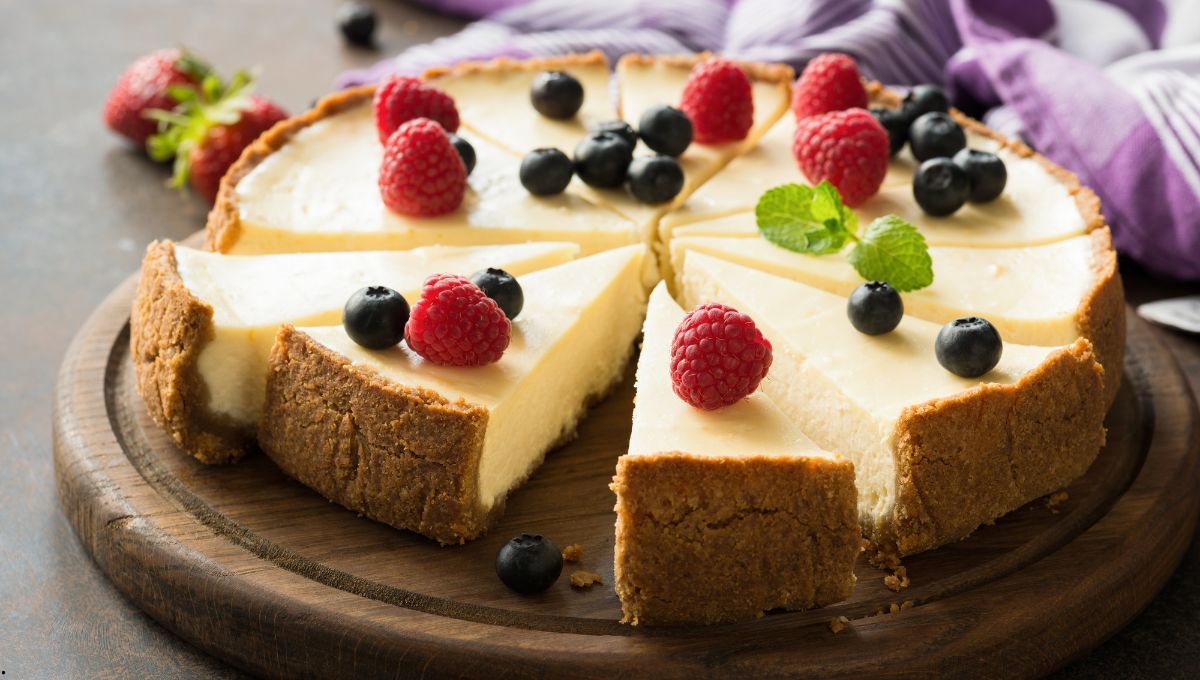 Prepara la mejor tarta de queso sin TACC, la receta de 6 pasos que queda riquísima.