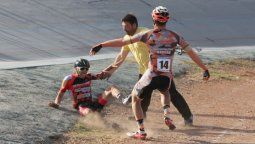 Carrera caliente en el velódromo: arreglaron los toques a las piñas