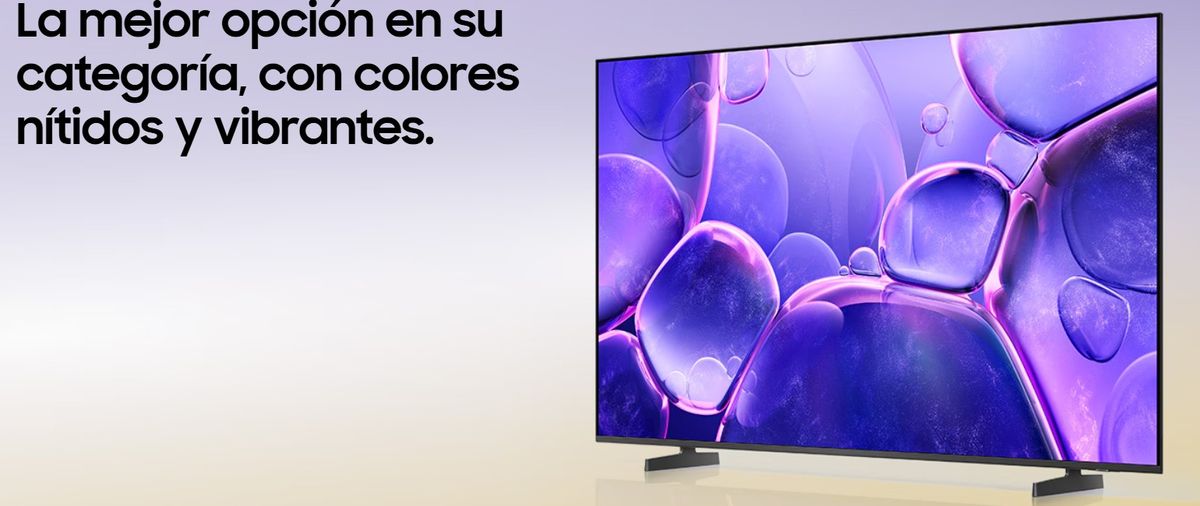 Uno de los puntos fuertes de este televisor es su procesador Crystal 4K. Uno de los puntos fuertes de este televisor es su procesador Crystal 4K.