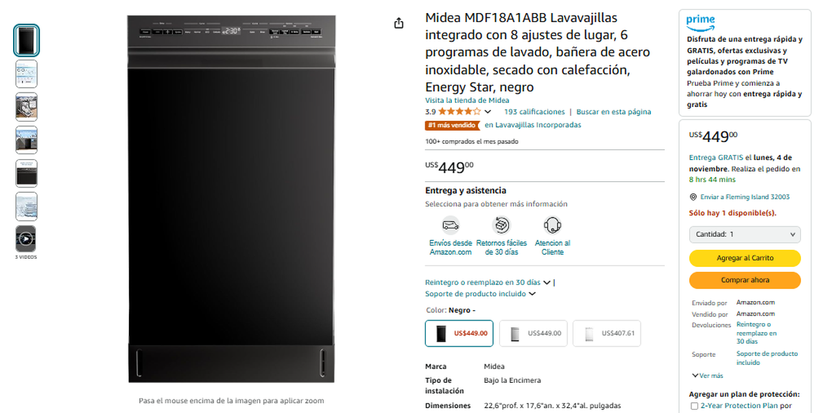 Oferta de lavavajillas en Amazon. Oferta de lavavajillas en Amazon.