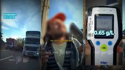 El camionero intentó justificar que manejaba alcoholizado.