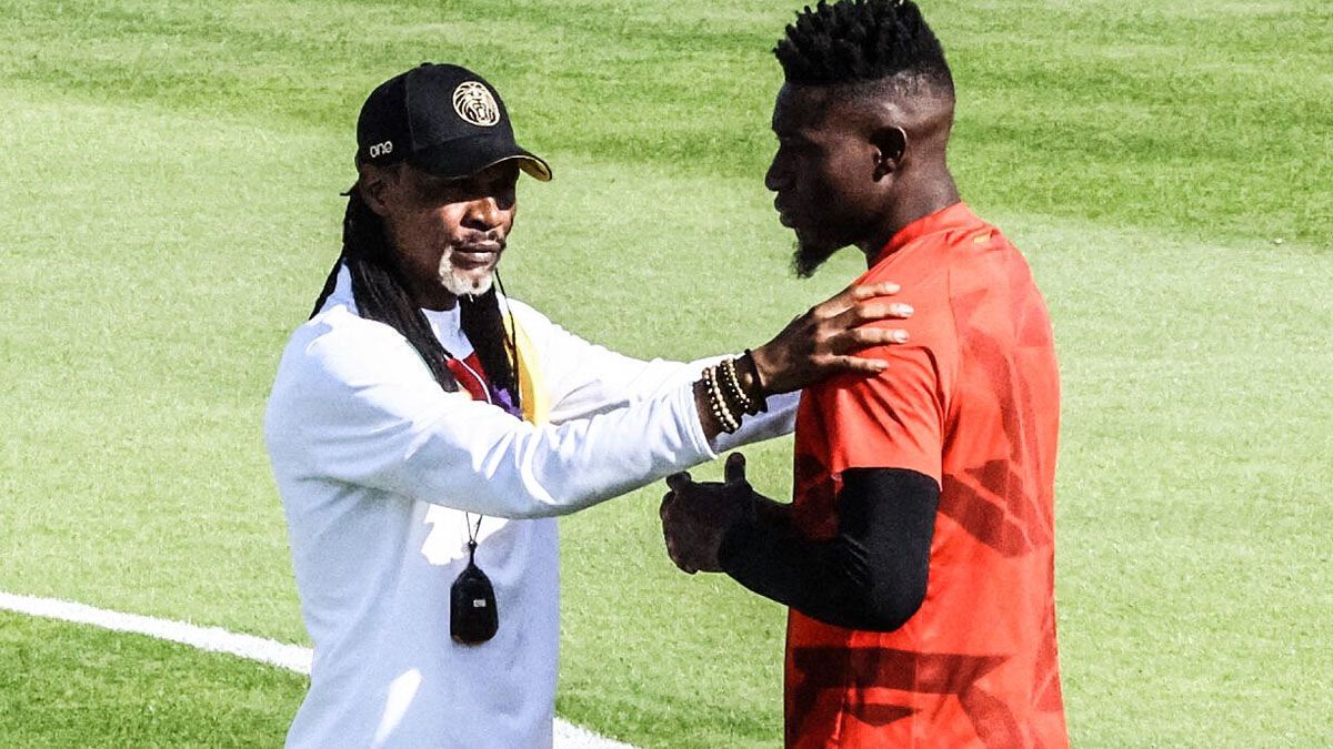 Rigoberts Singa, el técnico de Camerún, está enfrentado con André Onana.