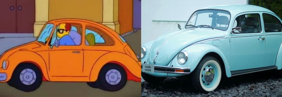 Familia amarilla. Los Simpson y el detalle de todos los autos de la mítica serie.