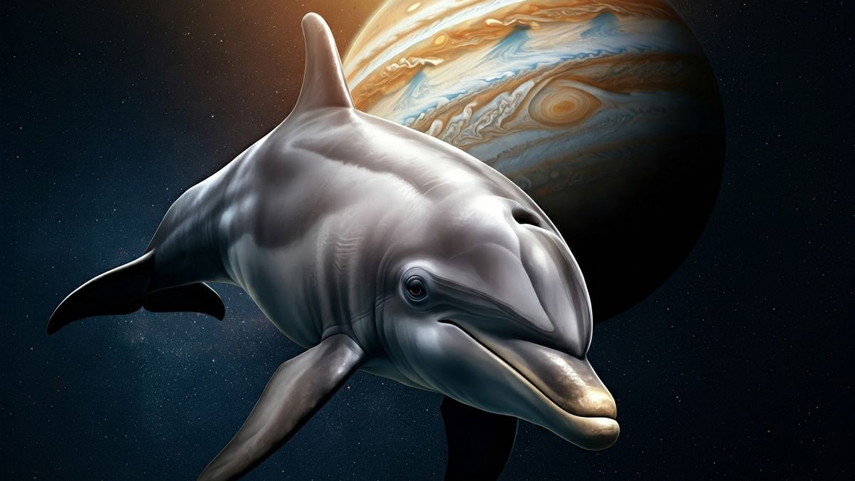 ¿La NASA fotografió un delfin en Júpiter?