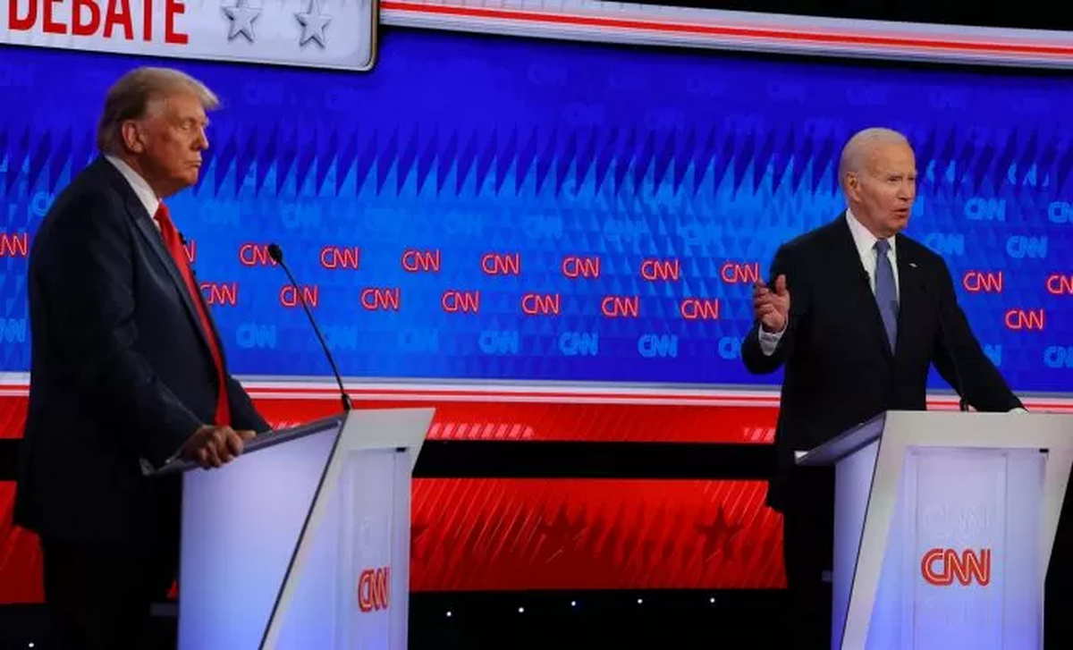 El debate entre Trump y Biden.