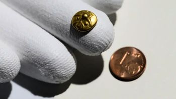 Descubrimiento de una moneda de oro en perfectas condiciones emociona a especialistas europeos Descubrimiento de una moneda de oro en perfectas condiciones emociona a especialistas europeos