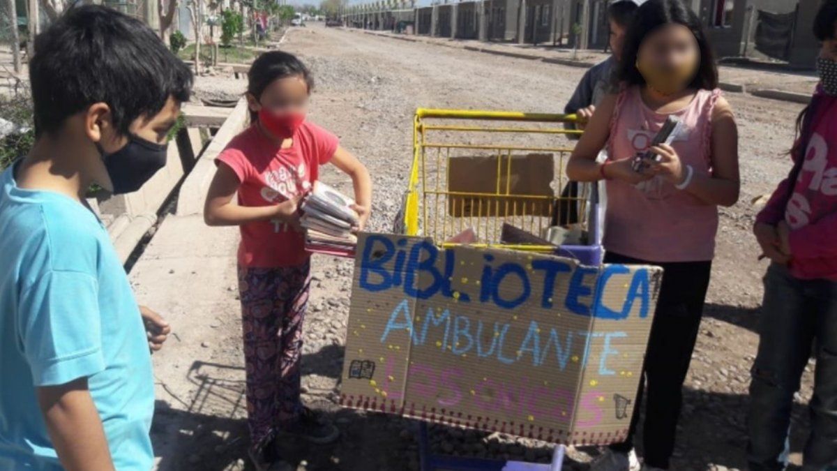 Una biblioteca ambulante que 