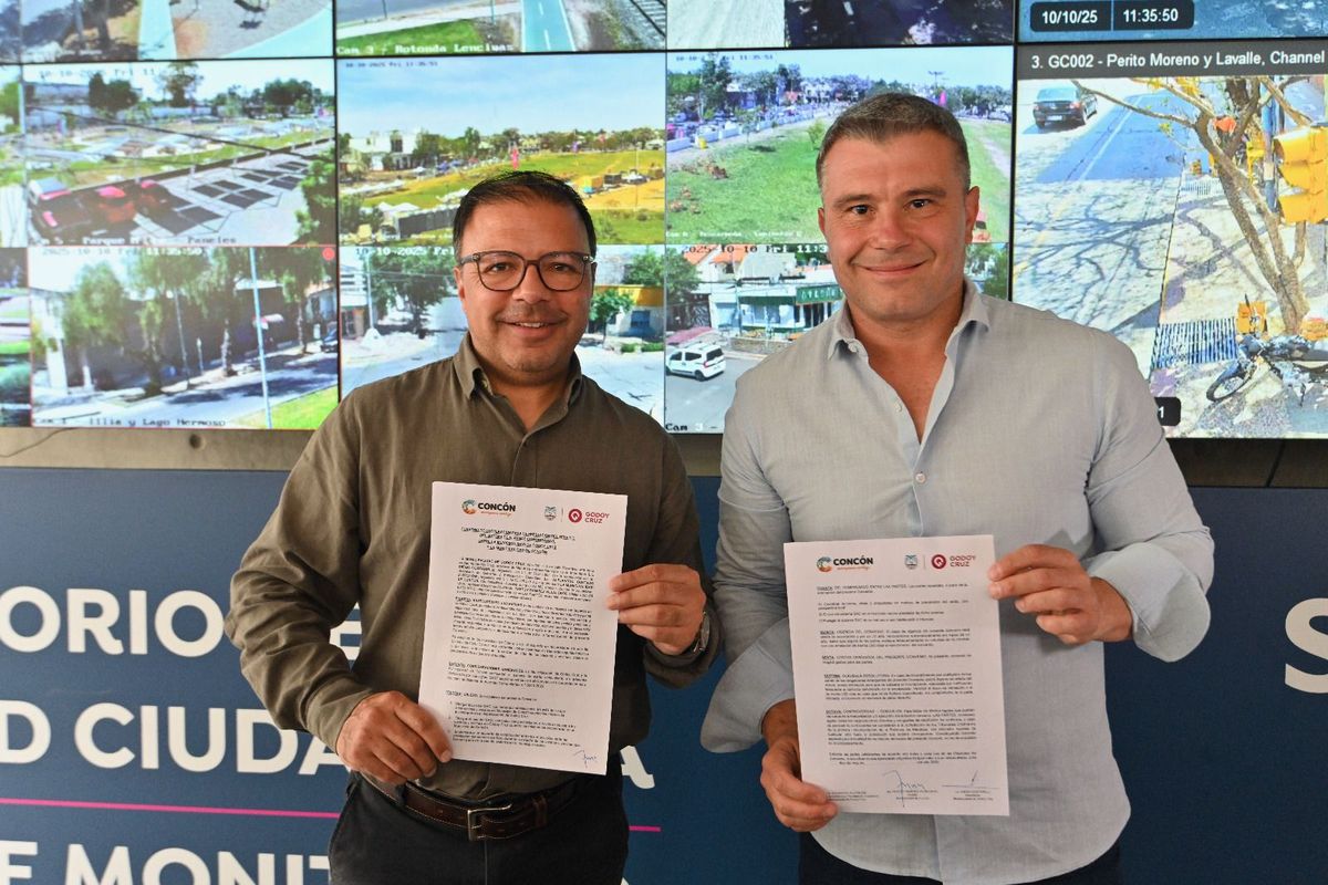 El alcalde de Concón, Freddy Ramírez Villalobos, se reunió con Diego Costarelli para avanzar sobre el sistema de alarma comunitaria en su ciudad. 