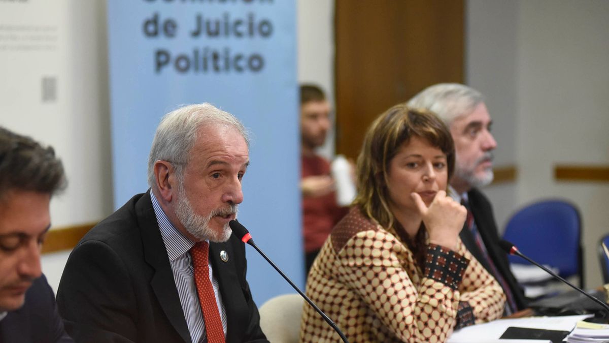 Reunión de la Comisión de Juicio Político de Diputados donde expusieron sobre irregularidades en la obra social de Poder Judicial.