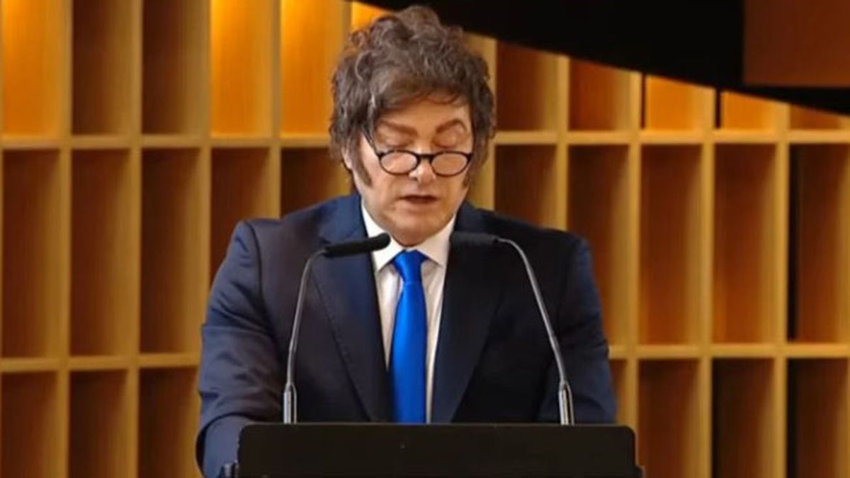 Javier Milei habló ante empresarios. Javier Milei habló ante empresarios.