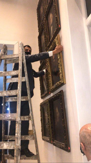 Después de 200 años, colgaron en la Legislatura el retrato del ex gobernador Félix Aldao