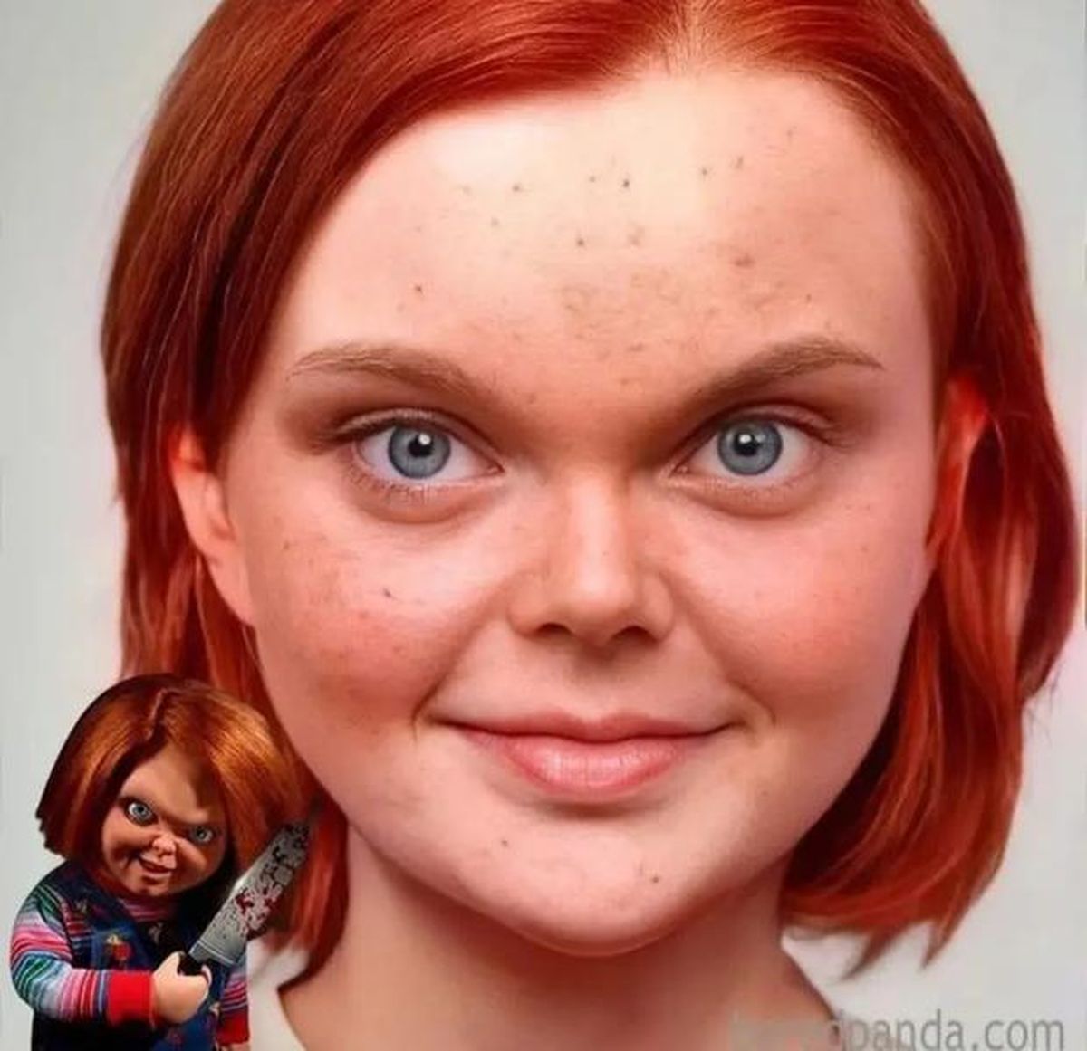 Chucky en la vida real, según la IA. Chucky en la vida real, según la IA.