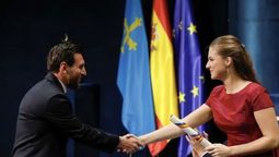 Messi y la Princesa Leonor.