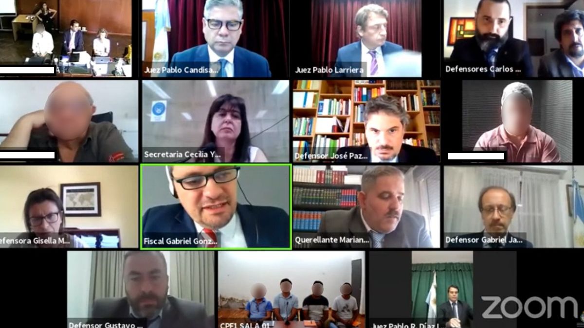 El juicio contra los hermanos Cuello y otros acusados se realiza en forma virtual.