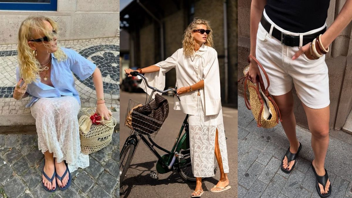 Las ojotas son el calzado en tendencia del verano.