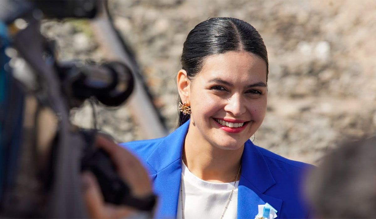 Flor Destéfanis en San Martín.
