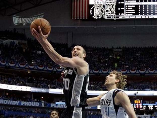 Manu Ginóbili, goleador y figura en la victoria de los Spurs