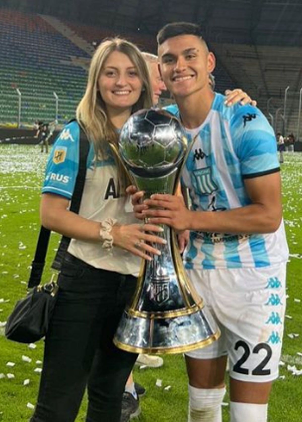 Alcaraz jugó su último partido en Racing en la final del Trofeo de Campeones