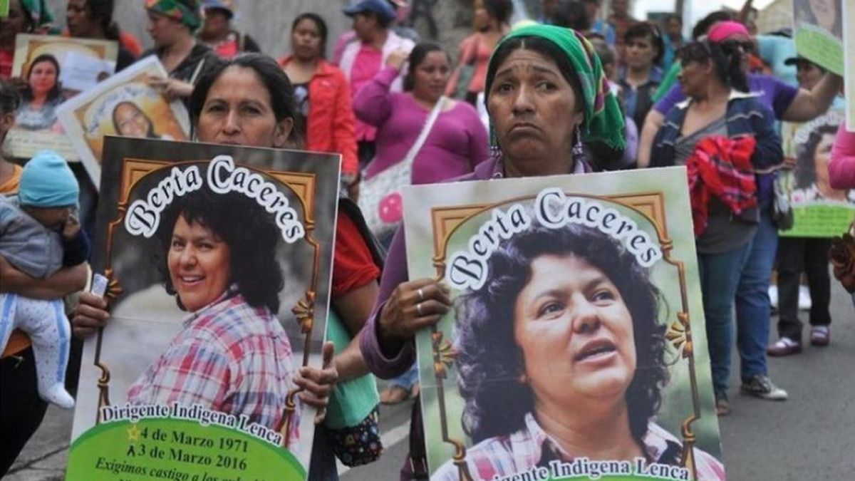 Homenaje. Todos los años piden justicia por Berta Cáceres.