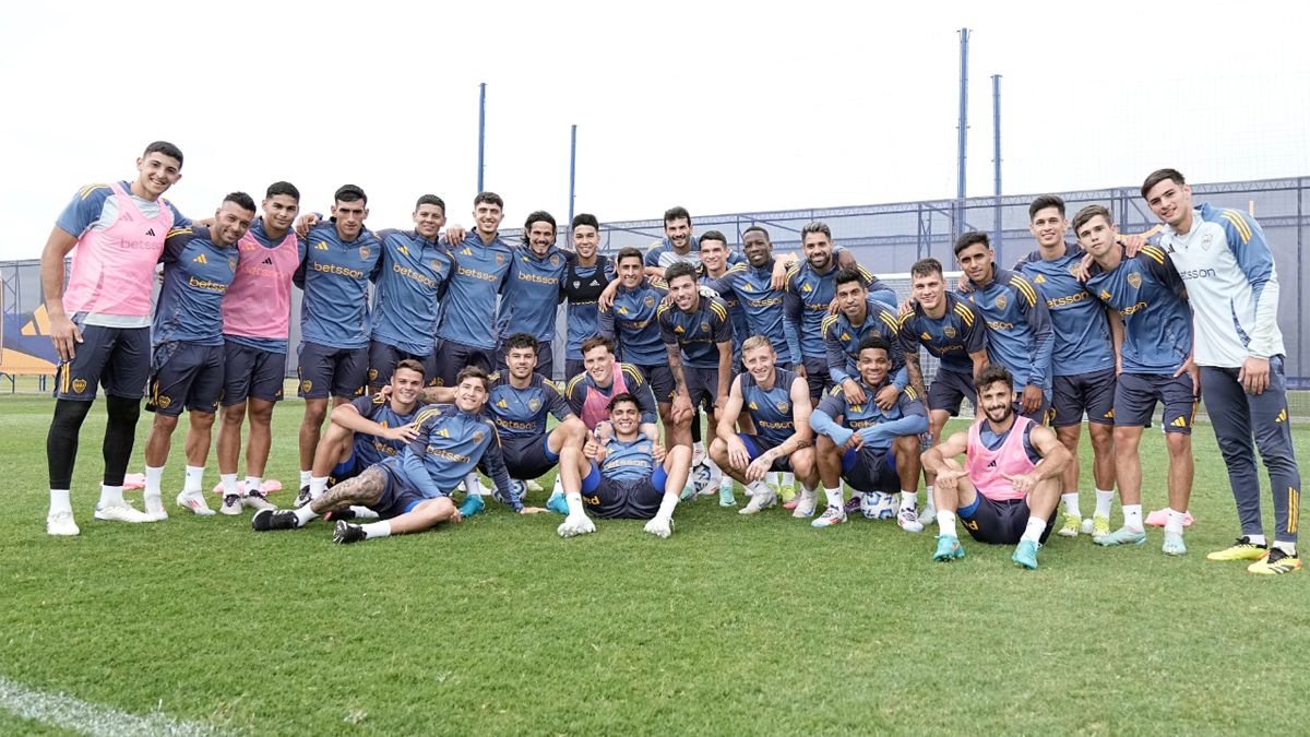 Boca tuvo su último entrenamiento del año.