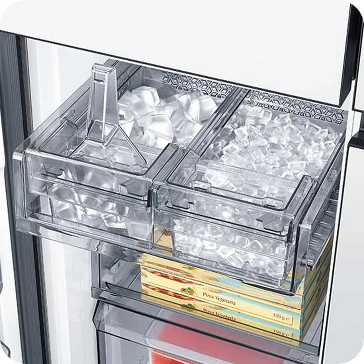 Muchas heladeras pueden almacenar hielo por su cuenta. Muchas heladeras pueden almacenar hielo por su cuenta. 