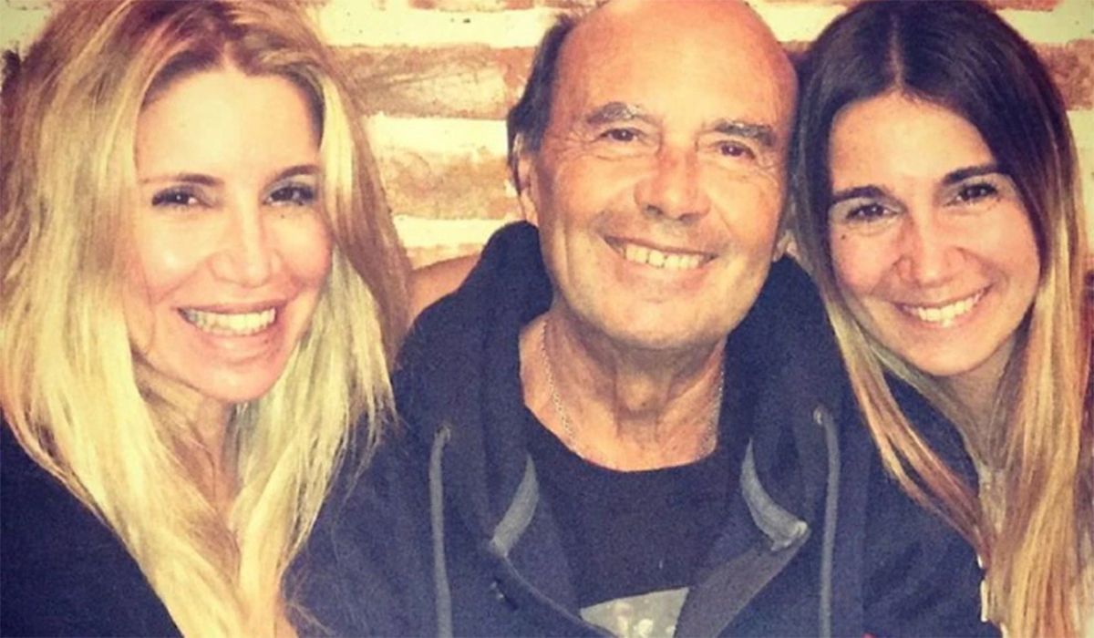 Florencia Pe&ntilde;a junto a su pap&aacute; Julio y su hermana Bel&eacute;n