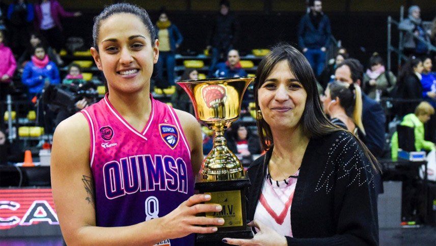 Andrea Boquete fue elegida MVP en la consagracion de Quimsa