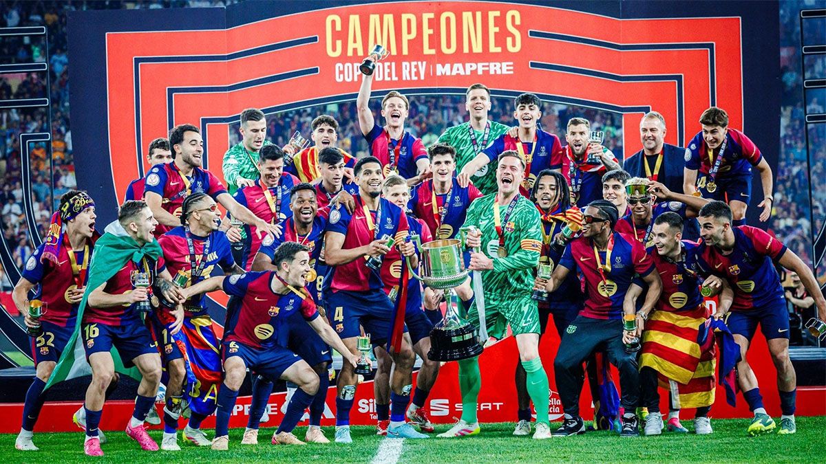 Barcelona salió campeón de la Copa del Rey.
