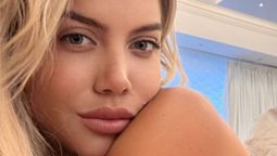 La despedida de Wanda Nara a sus hijas.