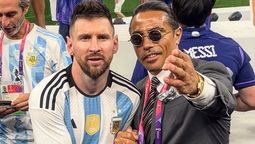A Lionel Messi no le agradó que el chef Salt Bae lo saludara durante los festejos de la Selección argentina.