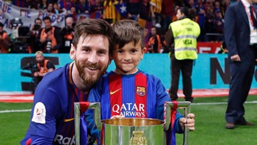 Hay futuro: mirá los goles de Thiago Messi en las infantiles del Barcelona