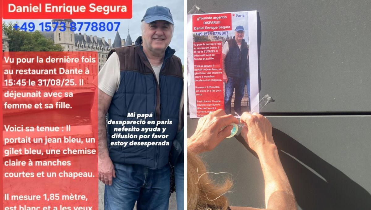 La familia de Daniel Enrique Segura empapeló París con sus fotos para encontrarlo. La familia de Daniel Enrique Segura empapeló París con sus fotos para encontrarlo. 