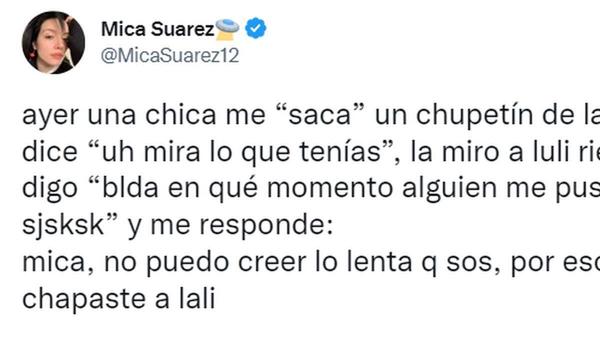 La youtuber se hizo viral en Twitter tras contar una insólita situación
