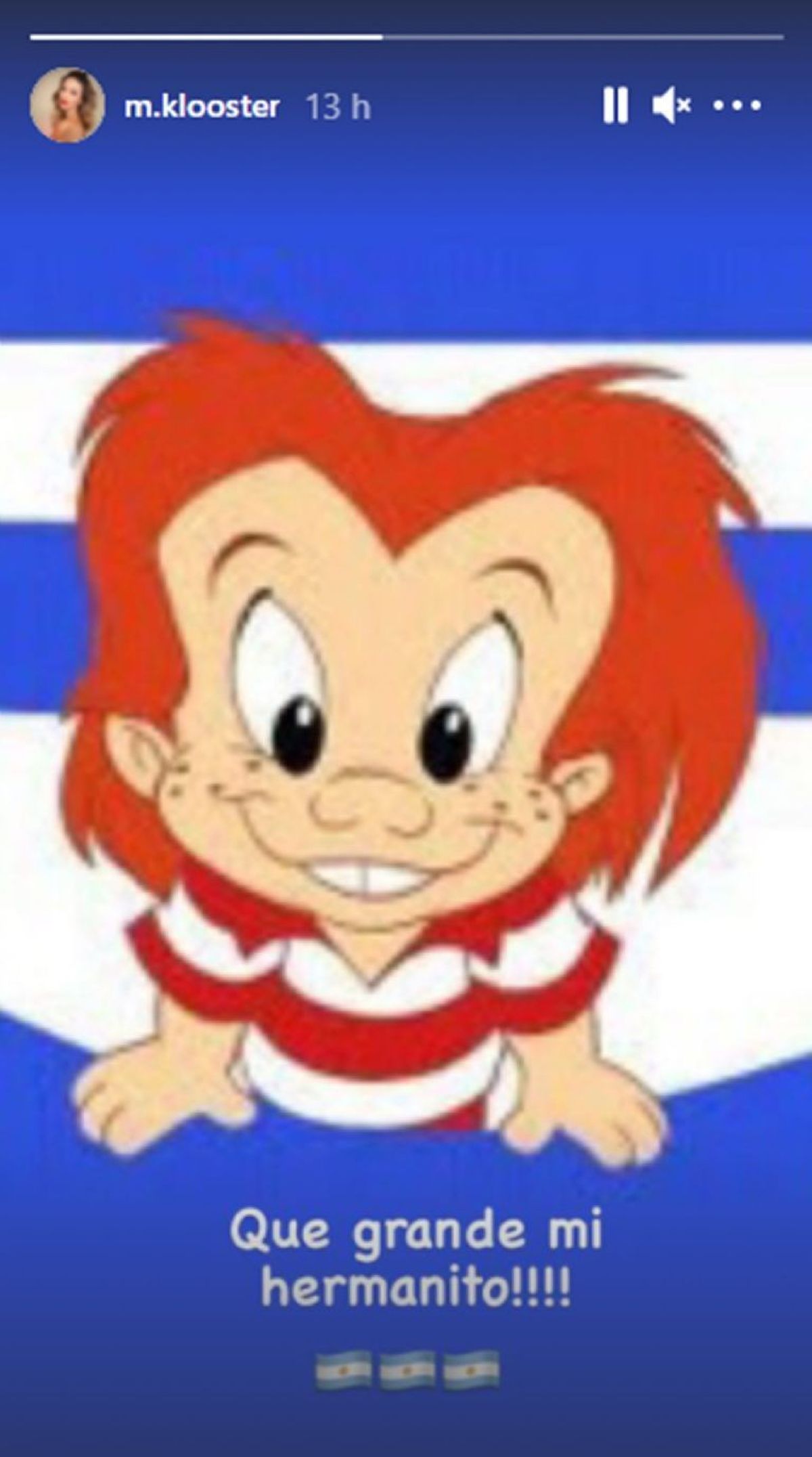 ¡Cariñosa! El llamativo mensaje de Marcela Kloosterboer al Dibu Martínez