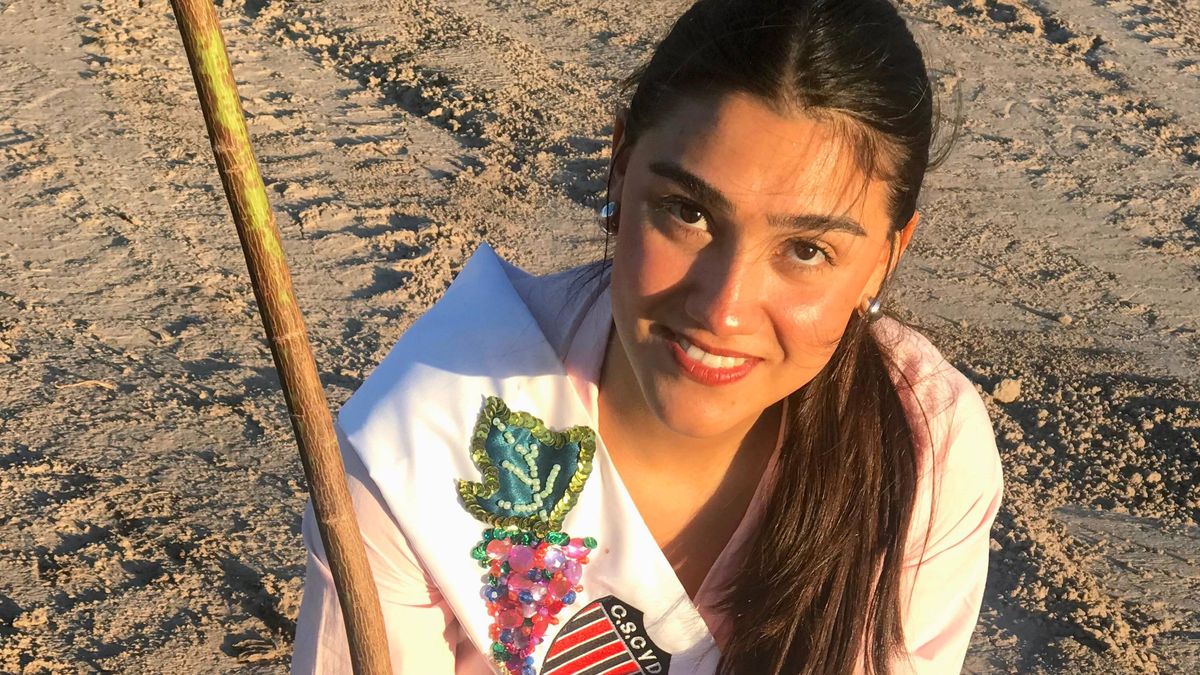 Amparo Robledo, de 23 años, es candidata para la Vendimia y sueña con representar a Santa Rosa. Amparo Robledo, de 23 años, es candidata para la Vendimia y sueña con representar a Santa Rosa.