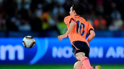 Barcelona recuerda el gol de Messi a Estudiantes en la final del Mundial de Clubes 2009.